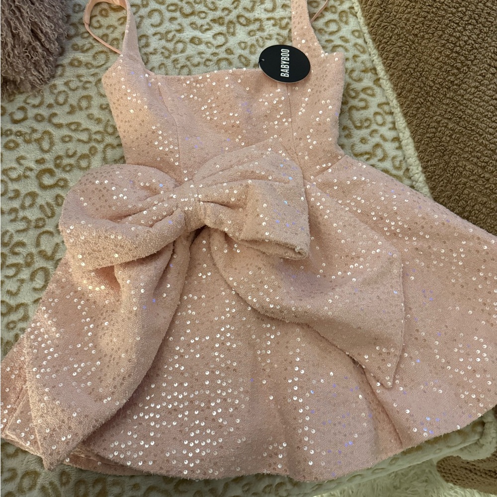 Sparkling Pink Mini Dress - Picture 3 of 7